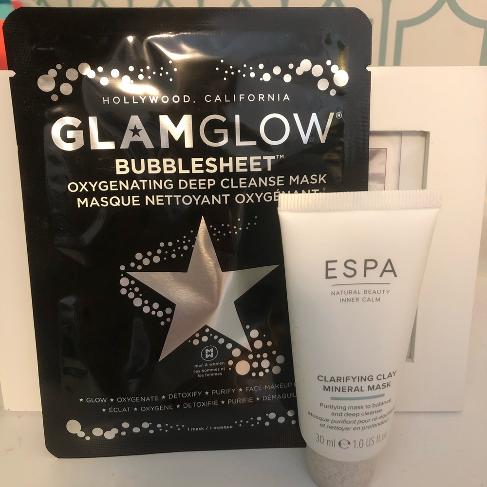 Bundle of 2 masks! Glamglow Bubblesheet & ESPA Clarifying Clay mask (multi-use)
